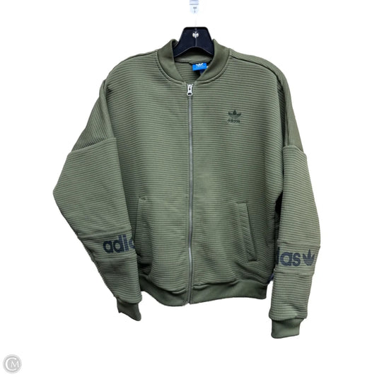 Athletic Jacket By Adidas In Green, Size: S
