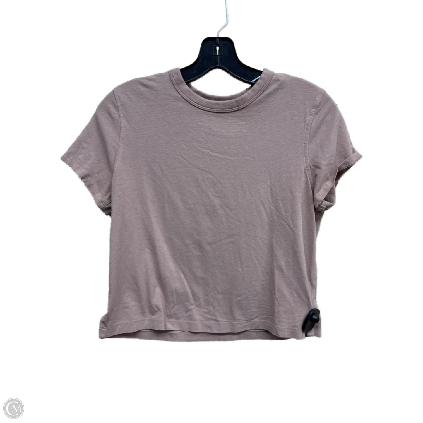 Athletic Top Short Sleeve By Lululemon In Brown, Size: 4