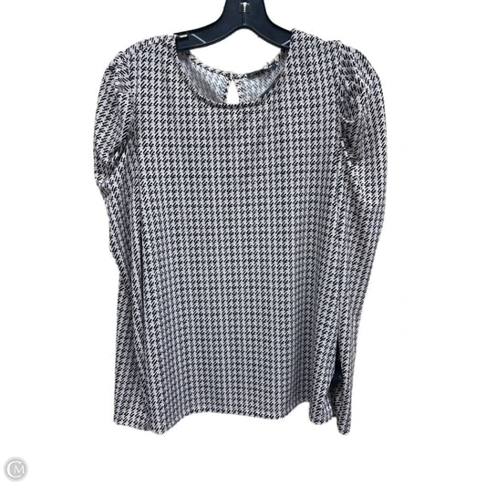 Top Long Sleeve By Adrianna Papell In Multi-colored, Size: M