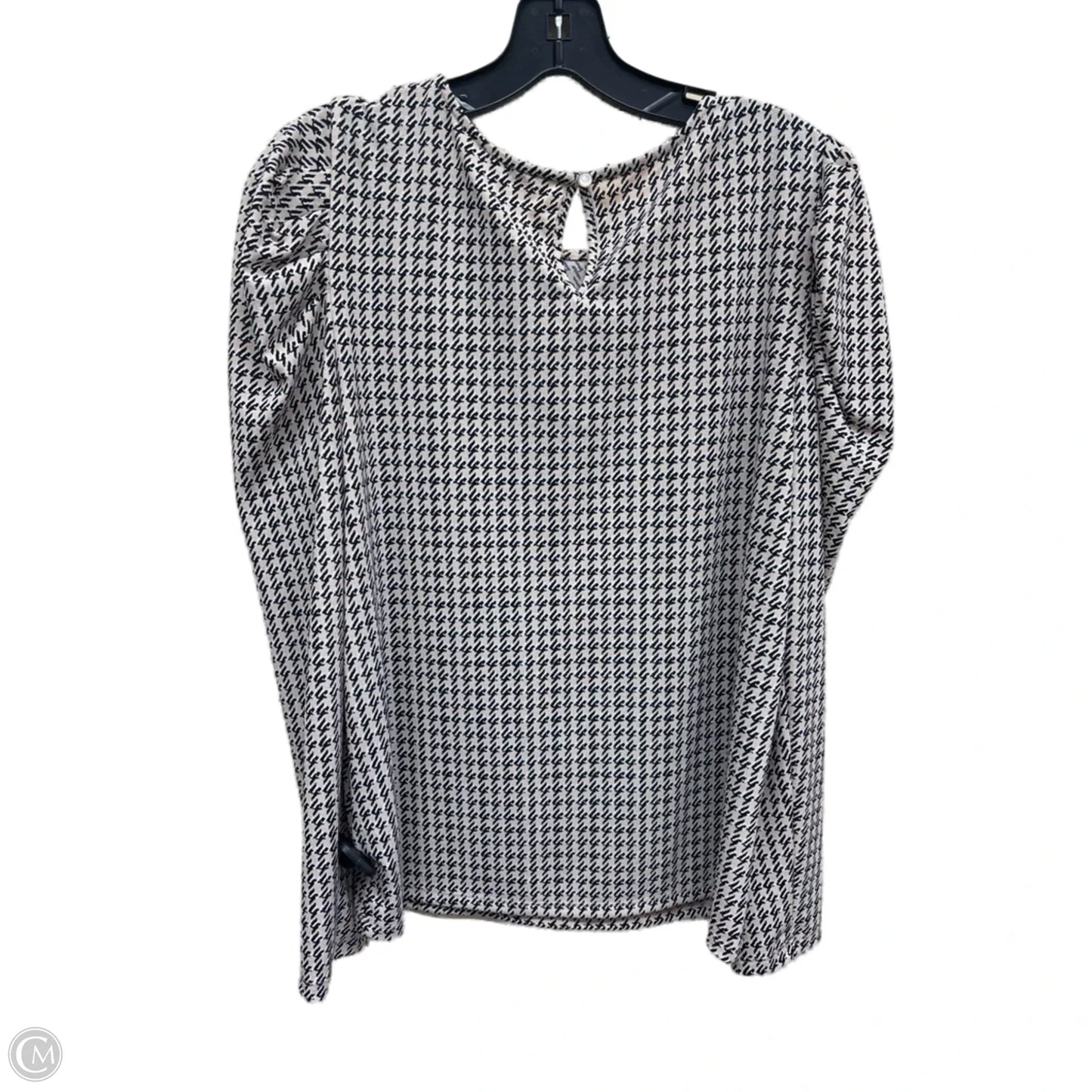 Top Long Sleeve By Adrianna Papell In Multi-colored, Size: M