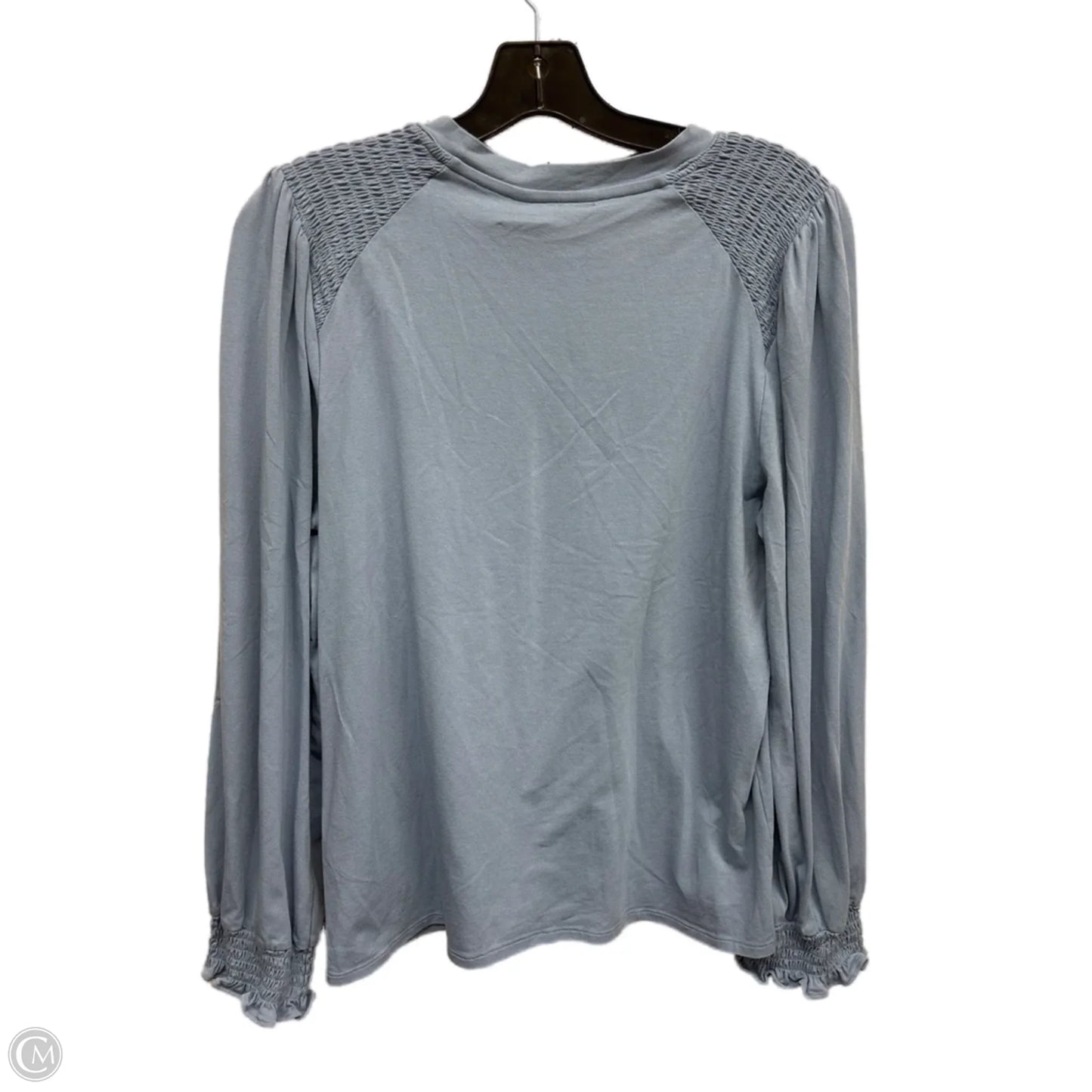 Top Long Sleeve By Lc Lauren Conrad In Blue, Size: L