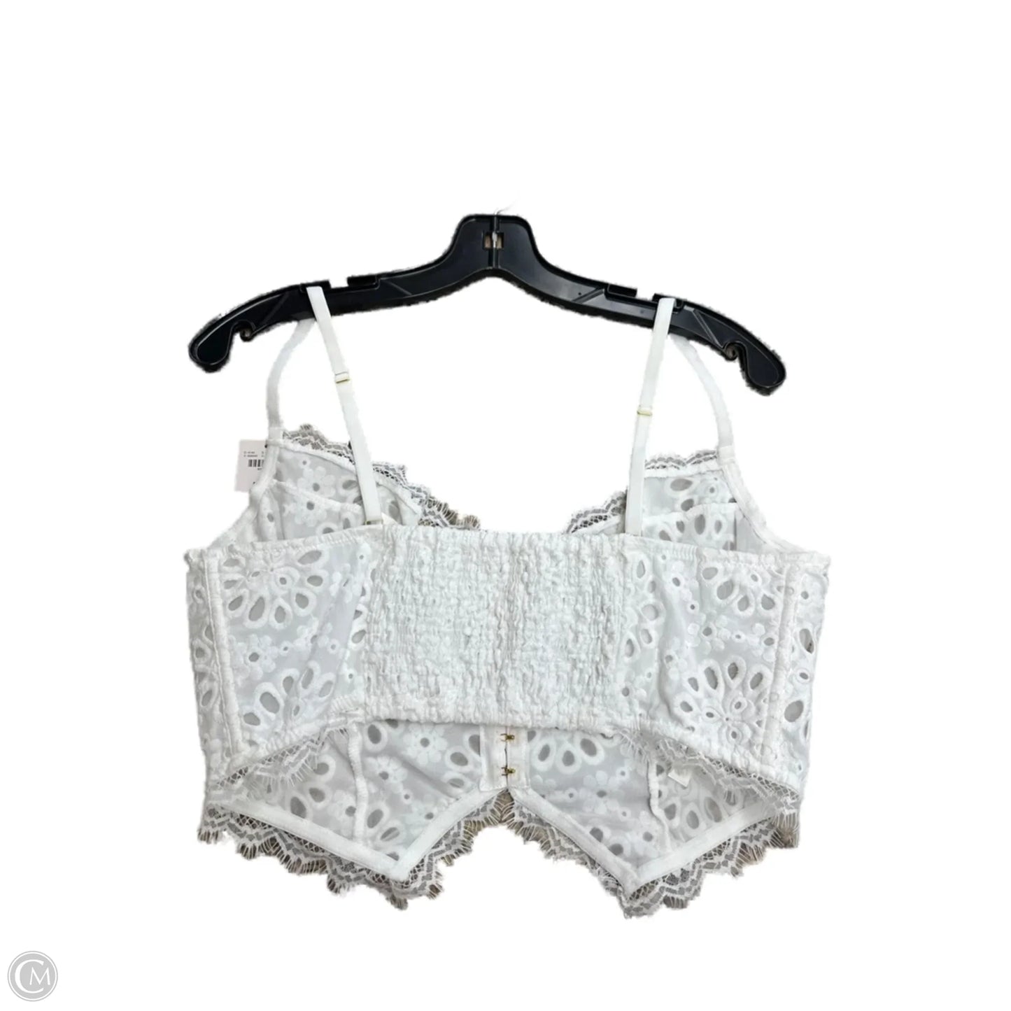 Top Sleeveless By Anthropologie In White, Size: L