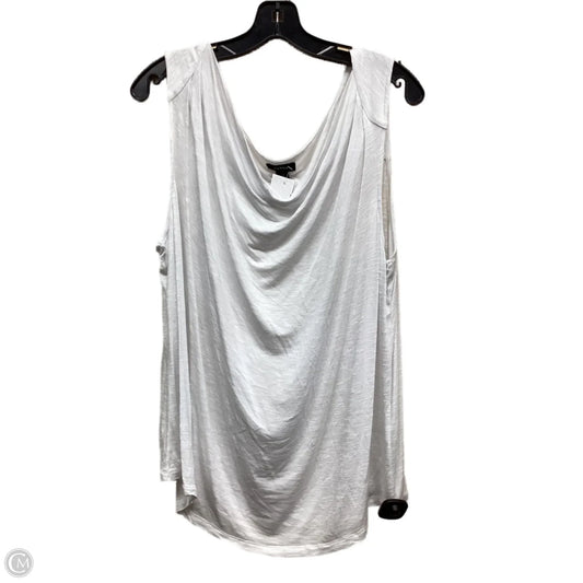 Top Sleeveless By Halogen In White, Size: Xl