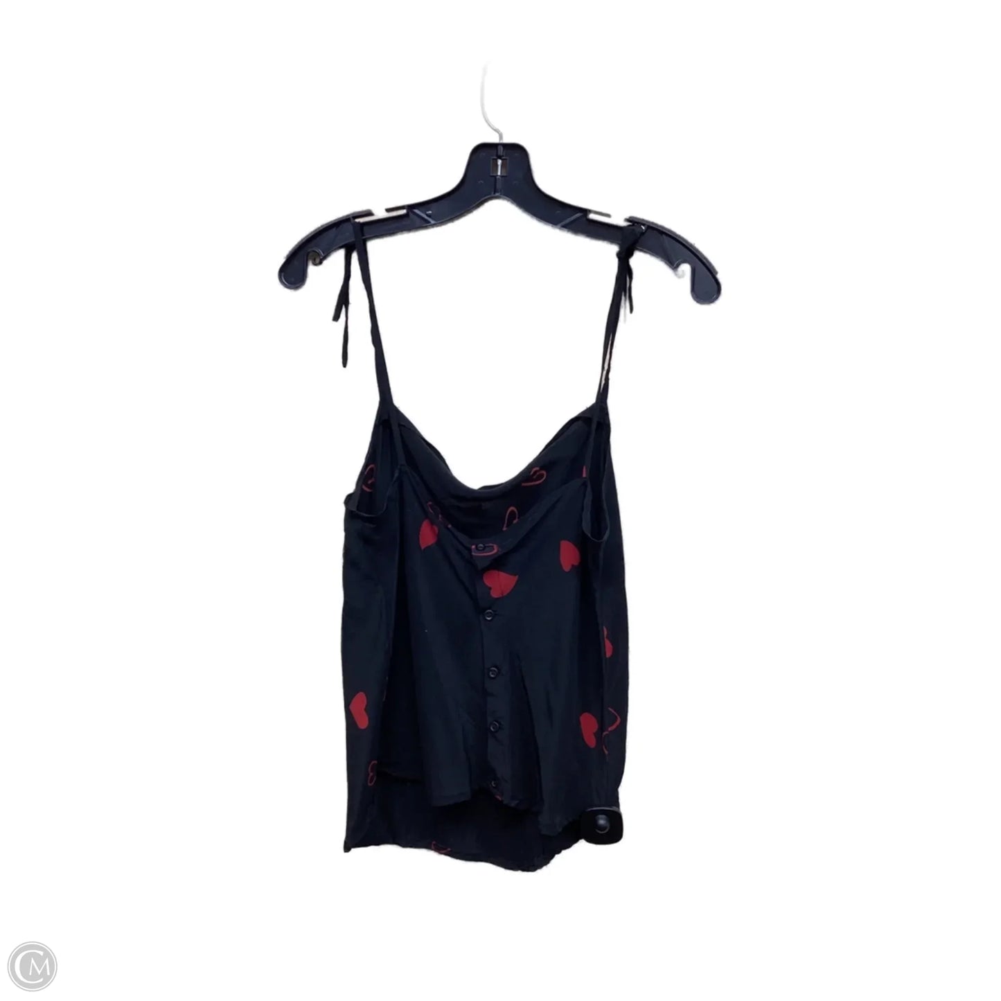 Top Sleeveless By Clothes Mentor In Black & Red, Size: 10