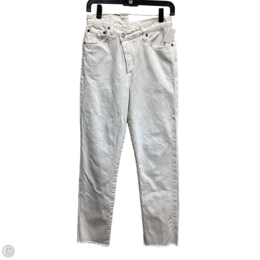 Jeans Skinny By Agolde In White Denim, Size: 2