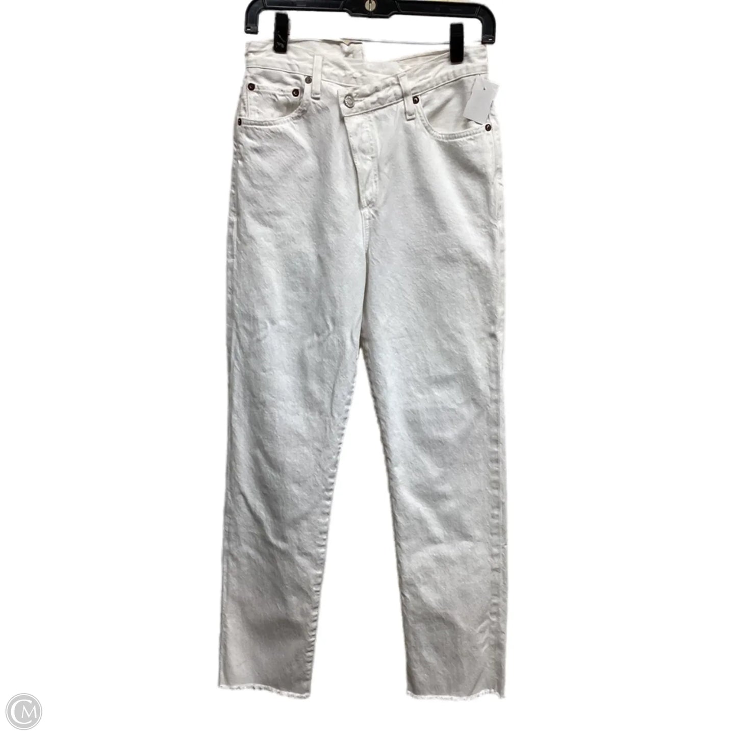 Jeans Skinny By Agolde In White Denim, Size: 2