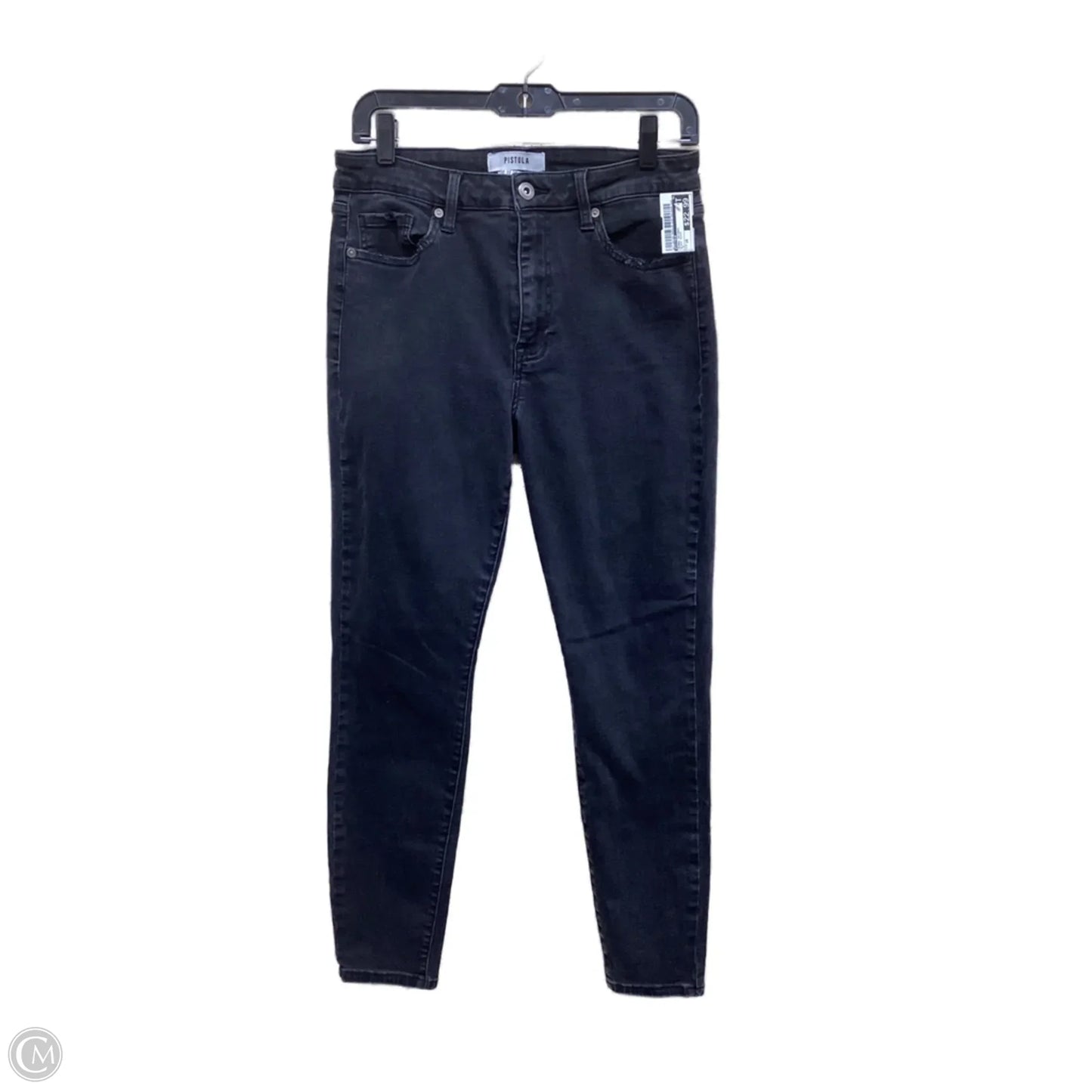 Jeans Skinny By Pistola In Black Denim, Size: 10