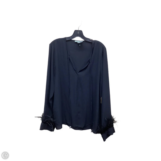 Top Long Sleeve By Clothes Mentor In Black, Size: L