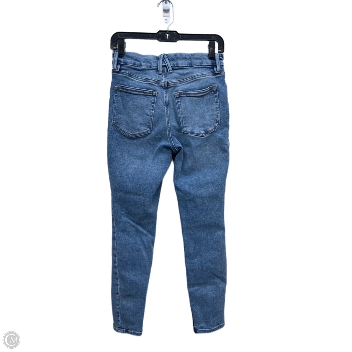 Jeans Skinny By Good American In Blue Denim, Size: 6