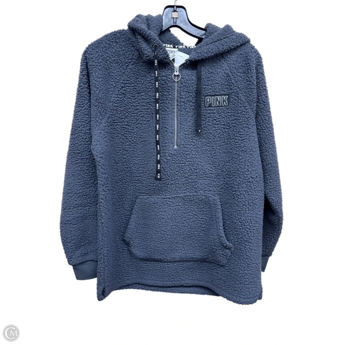 Jacket Faux Fur & Sherpa By Pink In Grey, Size: S