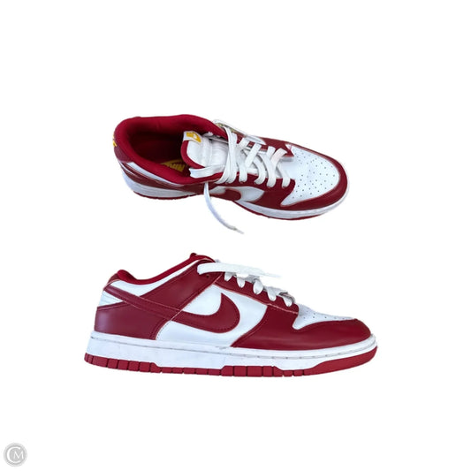 Shoes Sneakers By Nike In Red & White, Size: 9.5