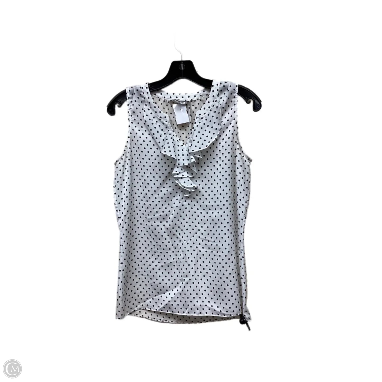 Top Sleeveless By Banana Republic In Polkadot Pattern, Size: Xs
