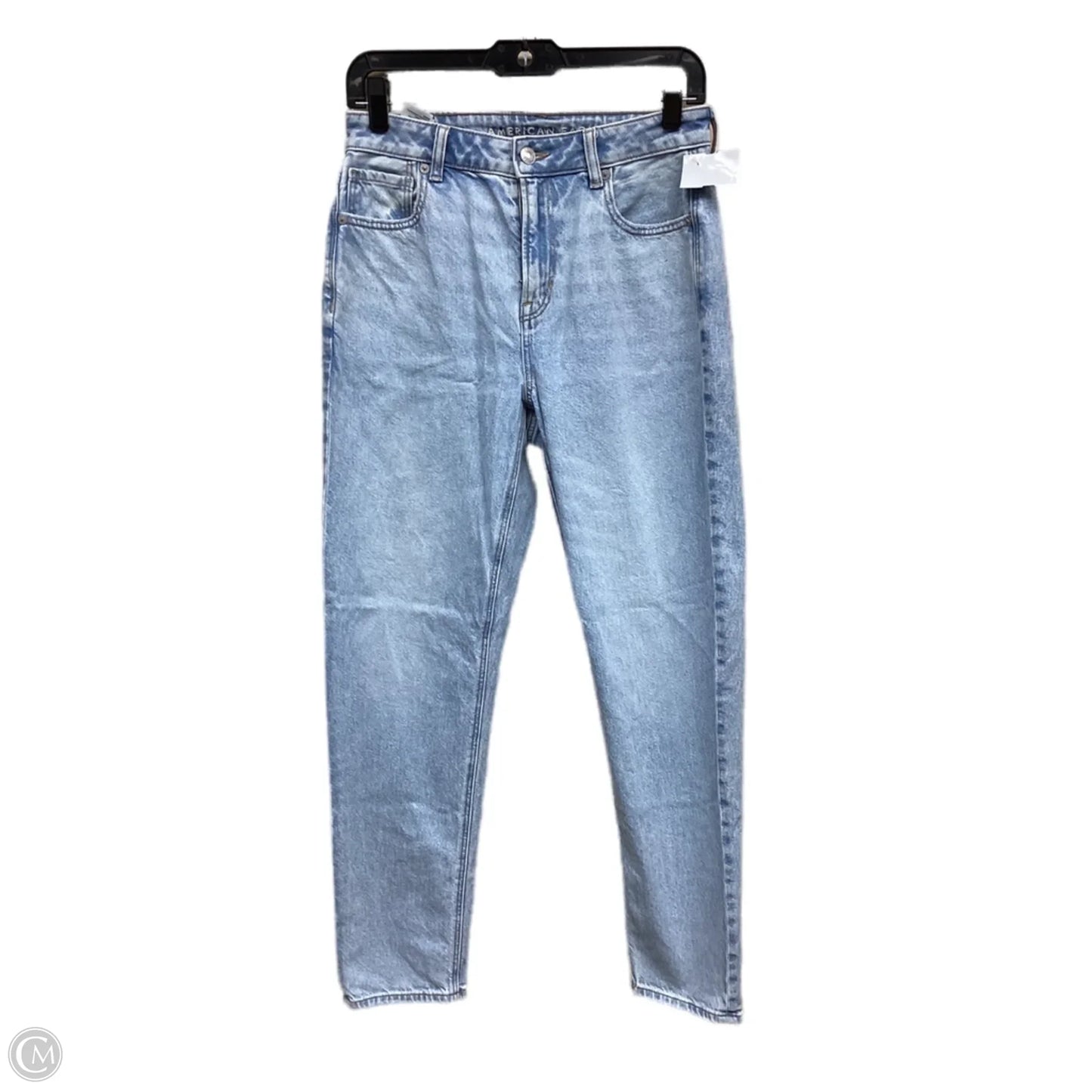 Jeans Straight By American Eagle In Blue, Size: 4