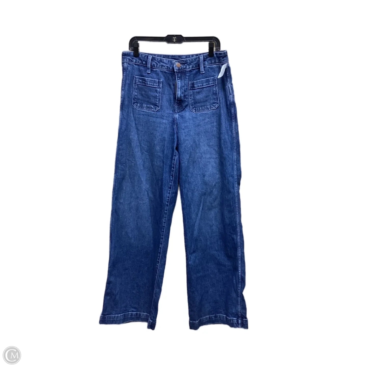 Jeans Wide Leg By Old Navy In Blue Denim, Size: 8