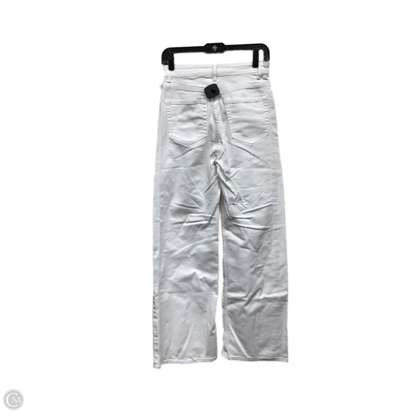 Jeans Wide Leg By Divided In White Denim, Size: 6