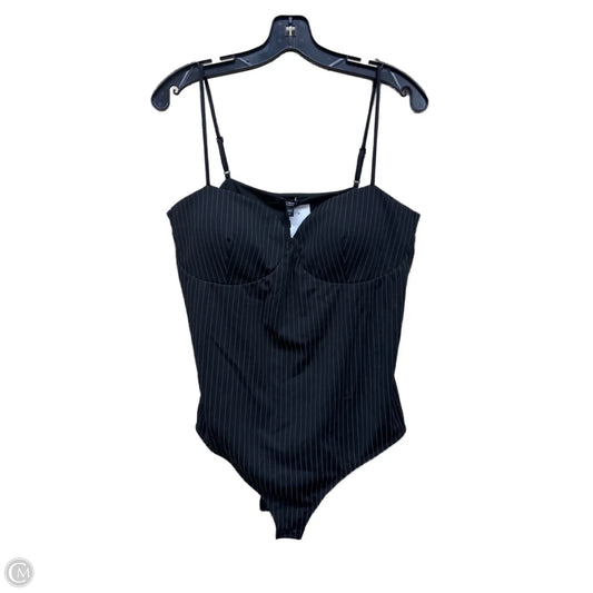 Bodysuit By Express In Striped Pattern, Size: M