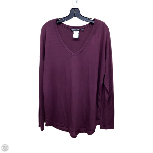Athletic Top Long Sleeve Crewneck By Athleta In Purple, Size: L