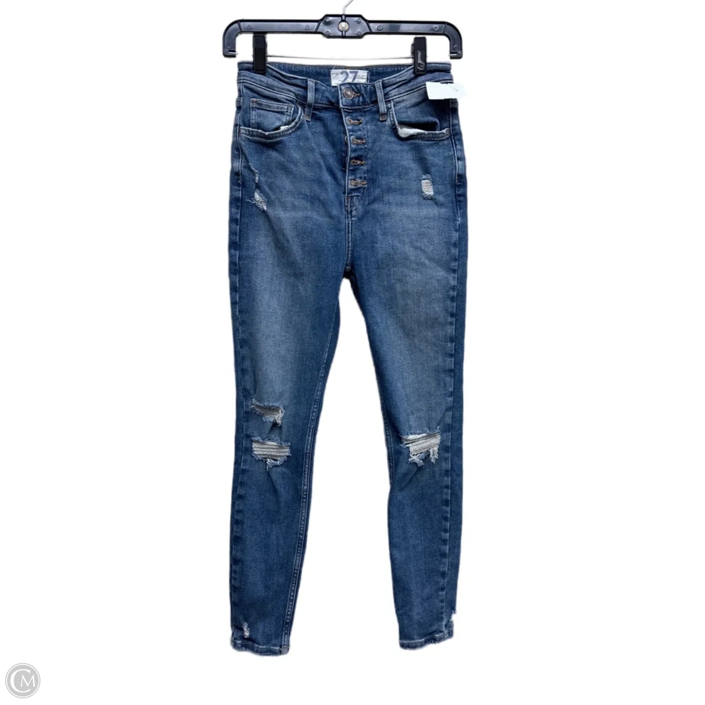 Jeans Skinny By We The Free In Blue Denim, Size: 4
