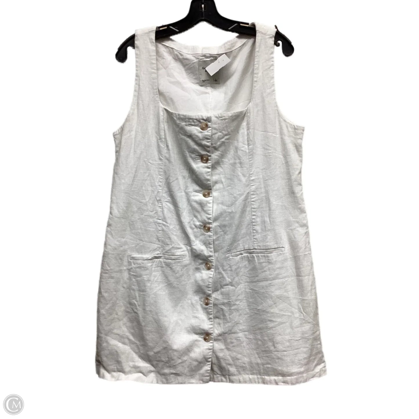 Dress Casual Short By Abercrombie And Fitch In White, Size: L