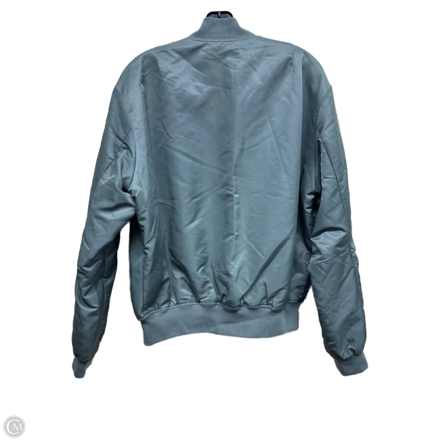 Jacket Windbreaker By H&m In Green, Size: S