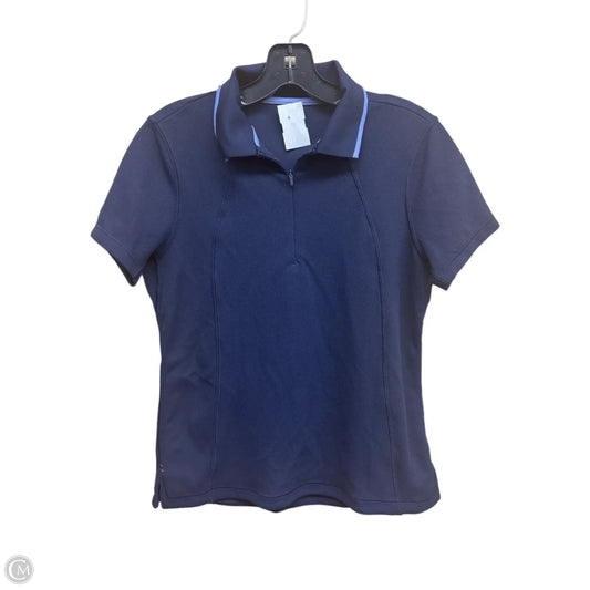 Athletic Top Short Sleeve By Athleta In Blue, Size: S