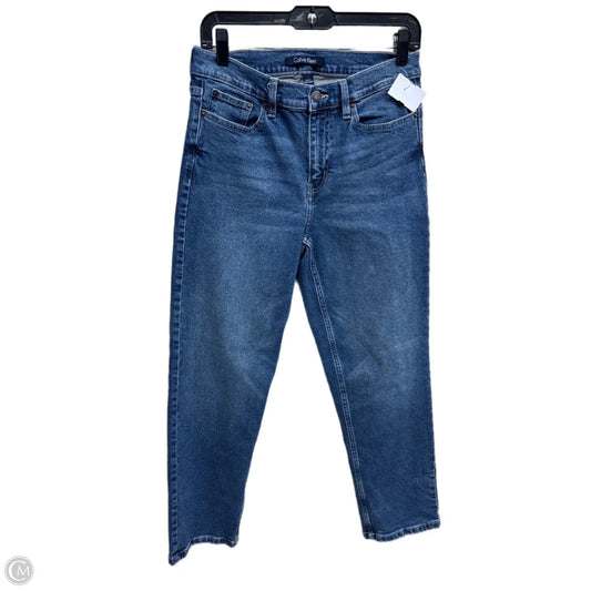 Jeans Straight By Calvin Klein In Blue Denim, Size: 6