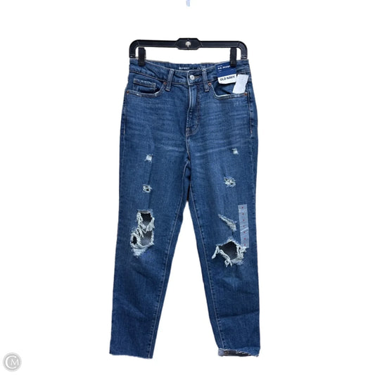 Jeans Straight By Old Navy In Blue Denim, Size: 4