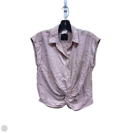 Top Short Sleeve By Abercrombie And Fitch In Pink, Size: Xs