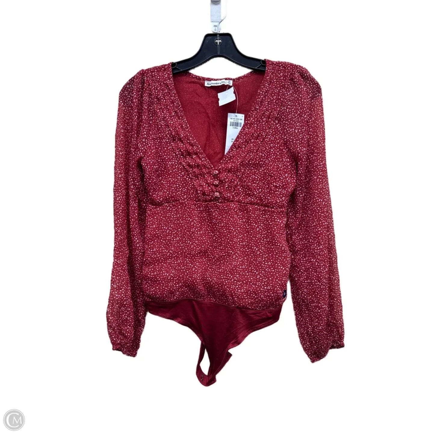 Bodysuit By Abercrombie And Fitch In Polkadot Pattern, Size: Xs