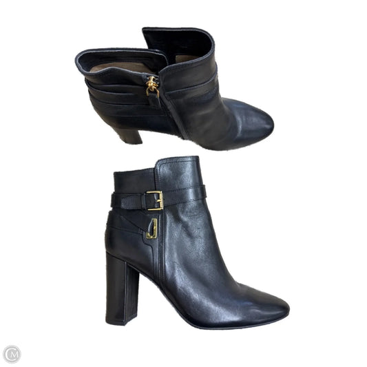 Boots Ankle Heels By Lauren By Ralph Lauren In Black, Size: 9