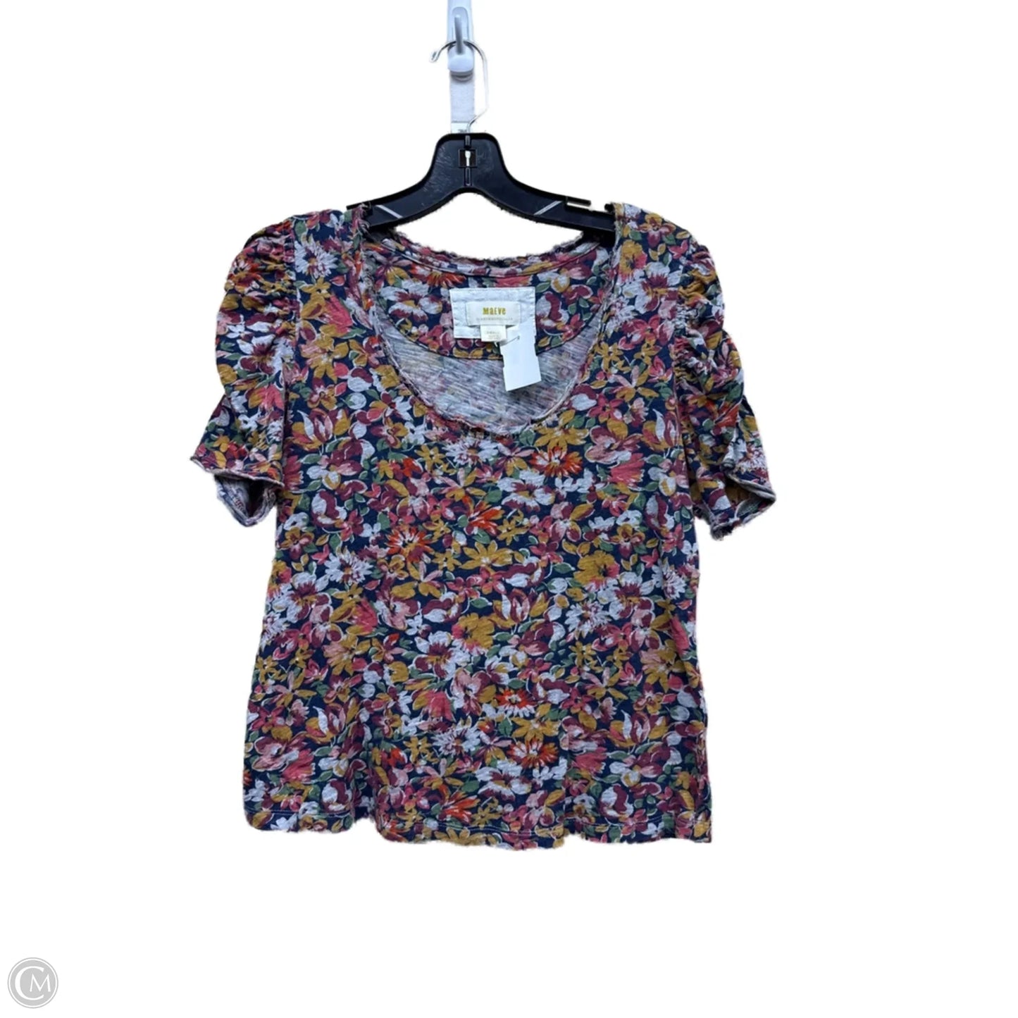 Top Short Sleeve By Maeve In Floral Print, Size: S