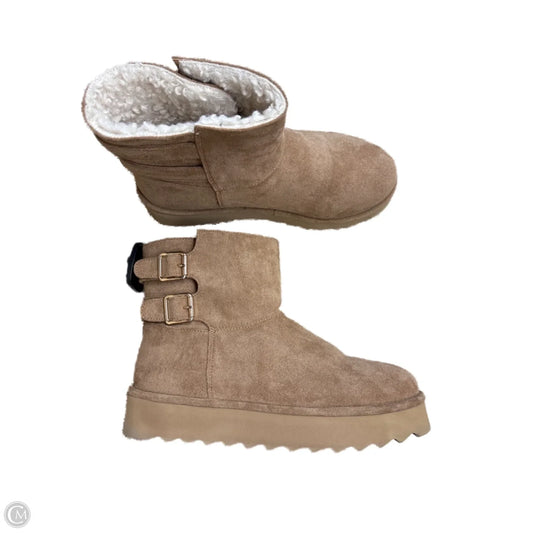 Boots Ankle Flats By Madden Girl In Brown Sz 8.5