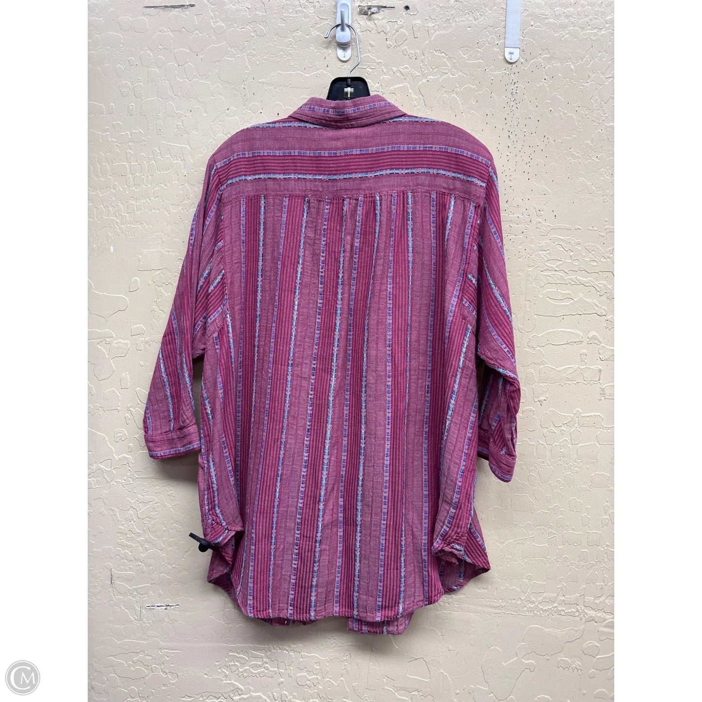 Top Long Sleeve By Pilcro In Pink, Size: Mp