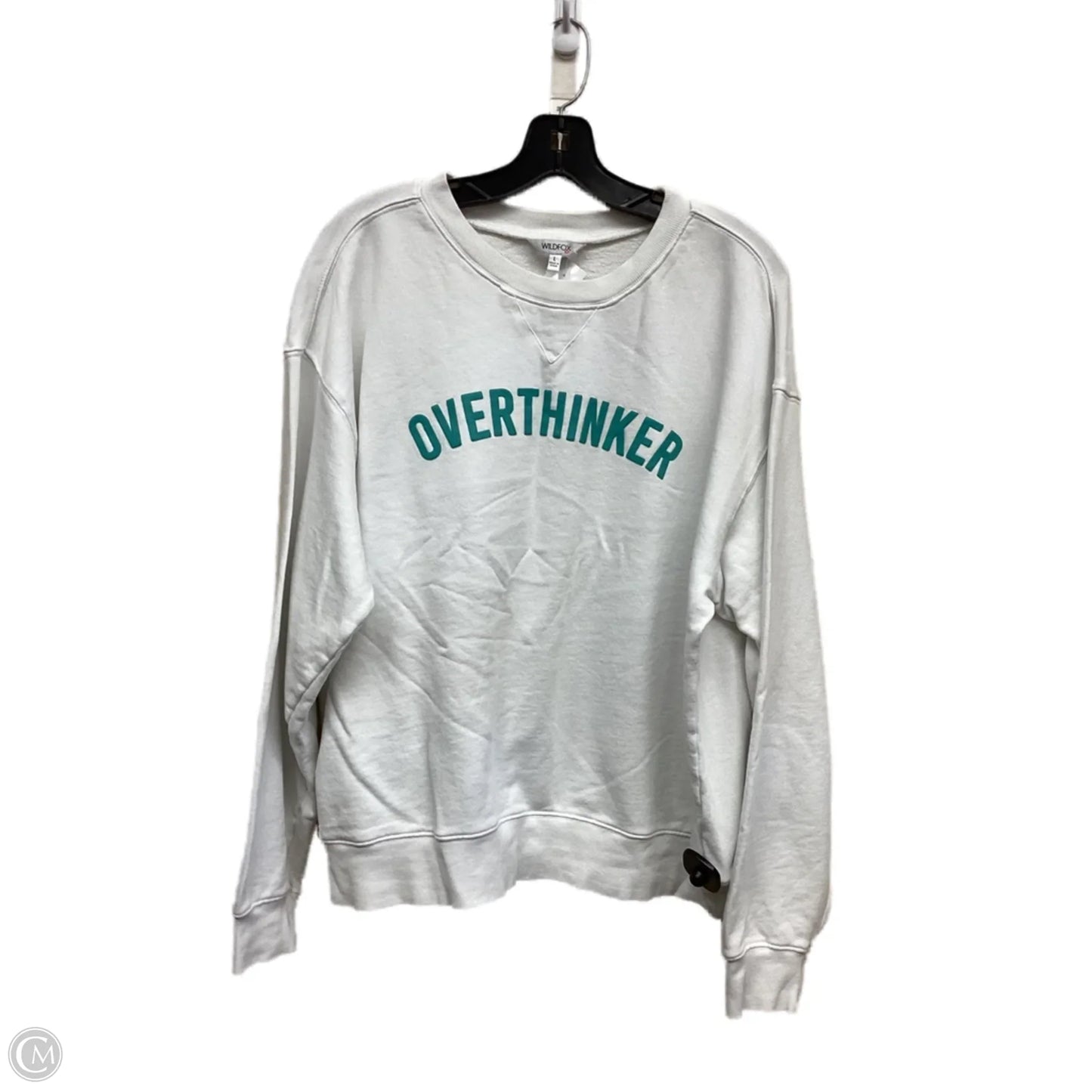 Sweatshirt Crewneck By Wildfox In White, Size: L
