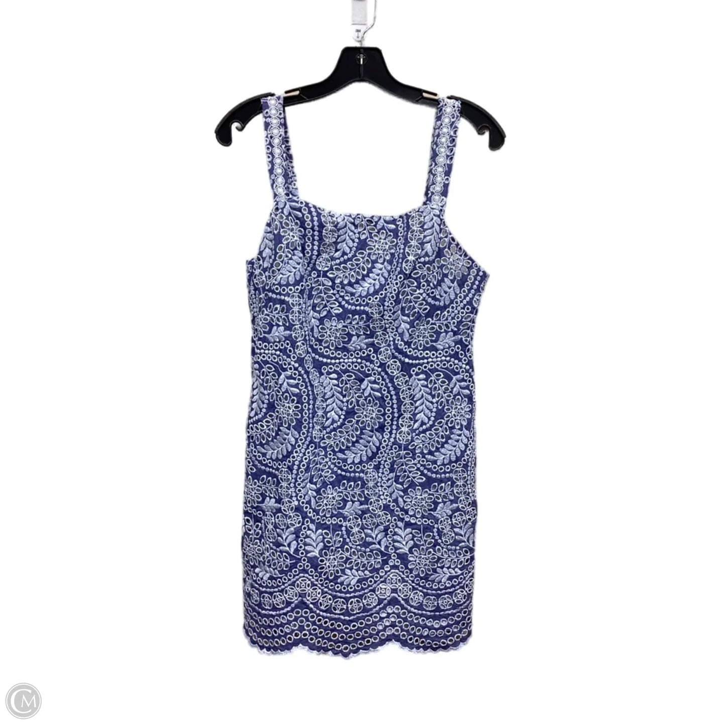 Dress Designer By Alice + Olivia In Blue & White, Size: 8