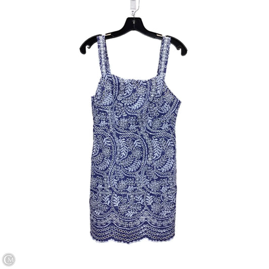 Dress Designer By Alice + Olivia In Blue & White, Size: 8