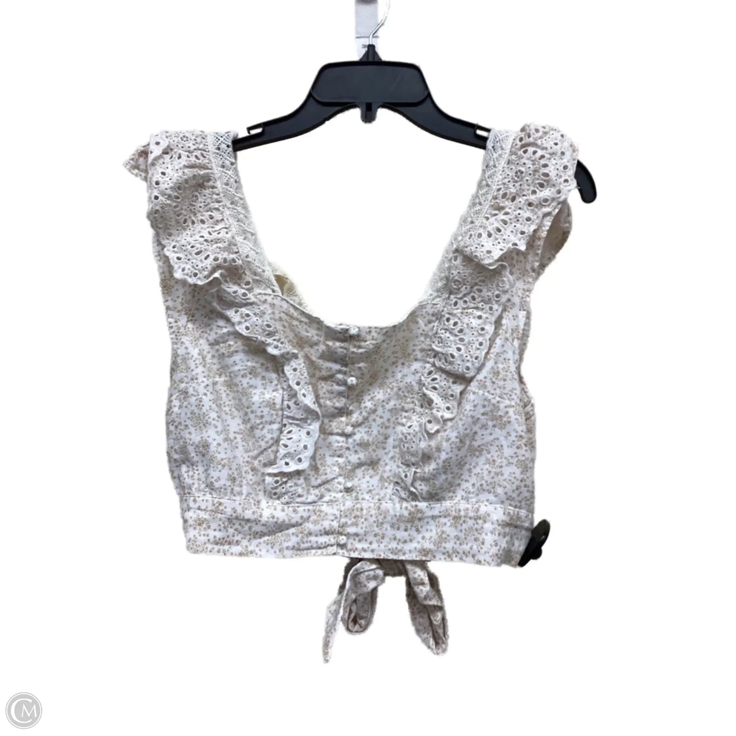 Top Sleeveless By American Eagle In Floral Print, Size: L