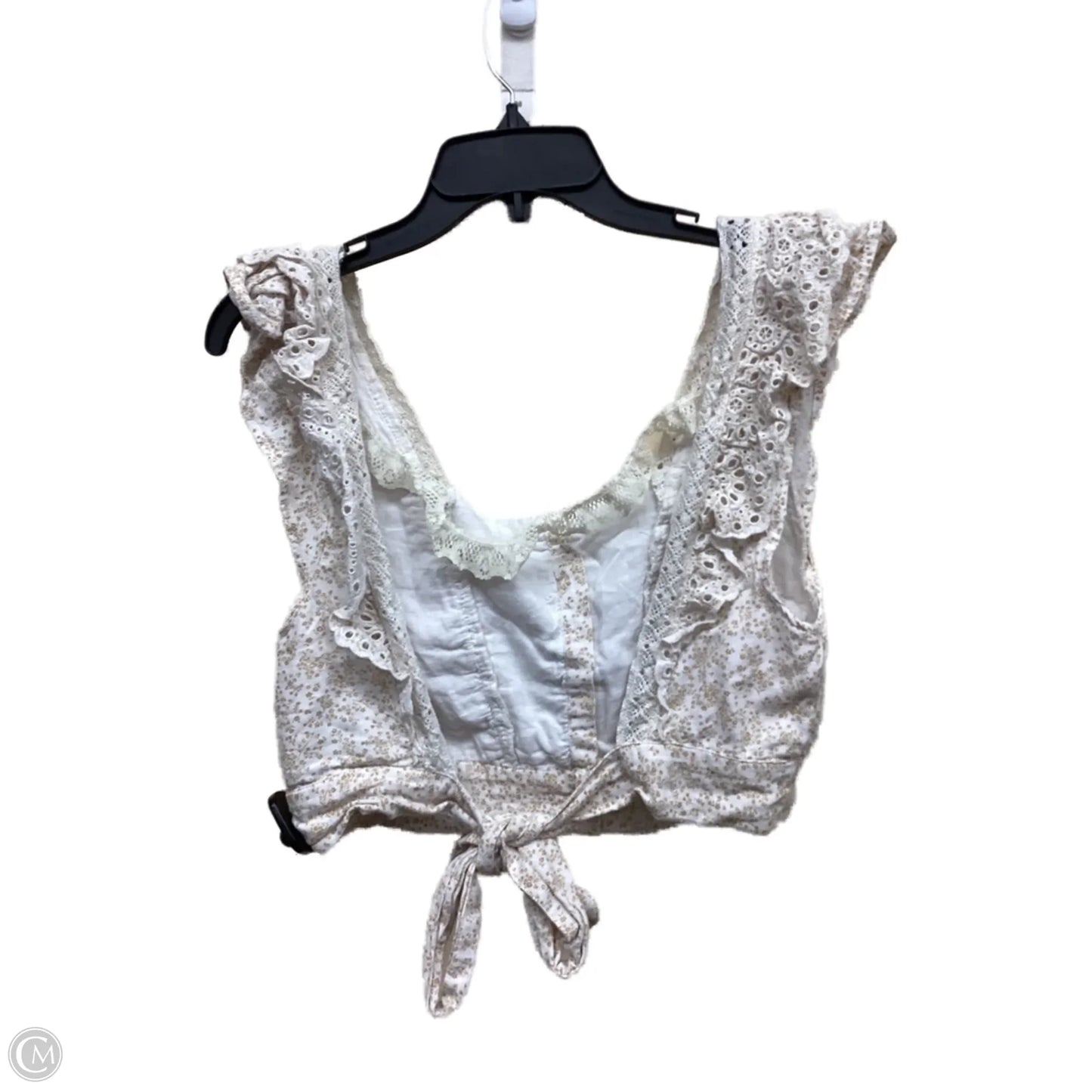 Top Sleeveless By American Eagle In Floral Print, Size: L