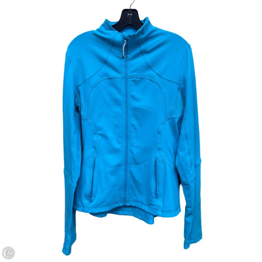 Athletic Jacket By Lululemon In Blue