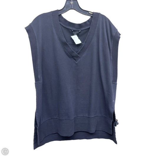 Athletic Top Short Sleeve By Athleta In Black, Size: L