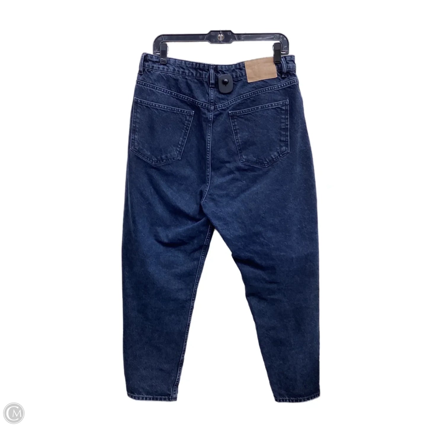 Jeans Straight By Zara In Black Denim, Size: 12