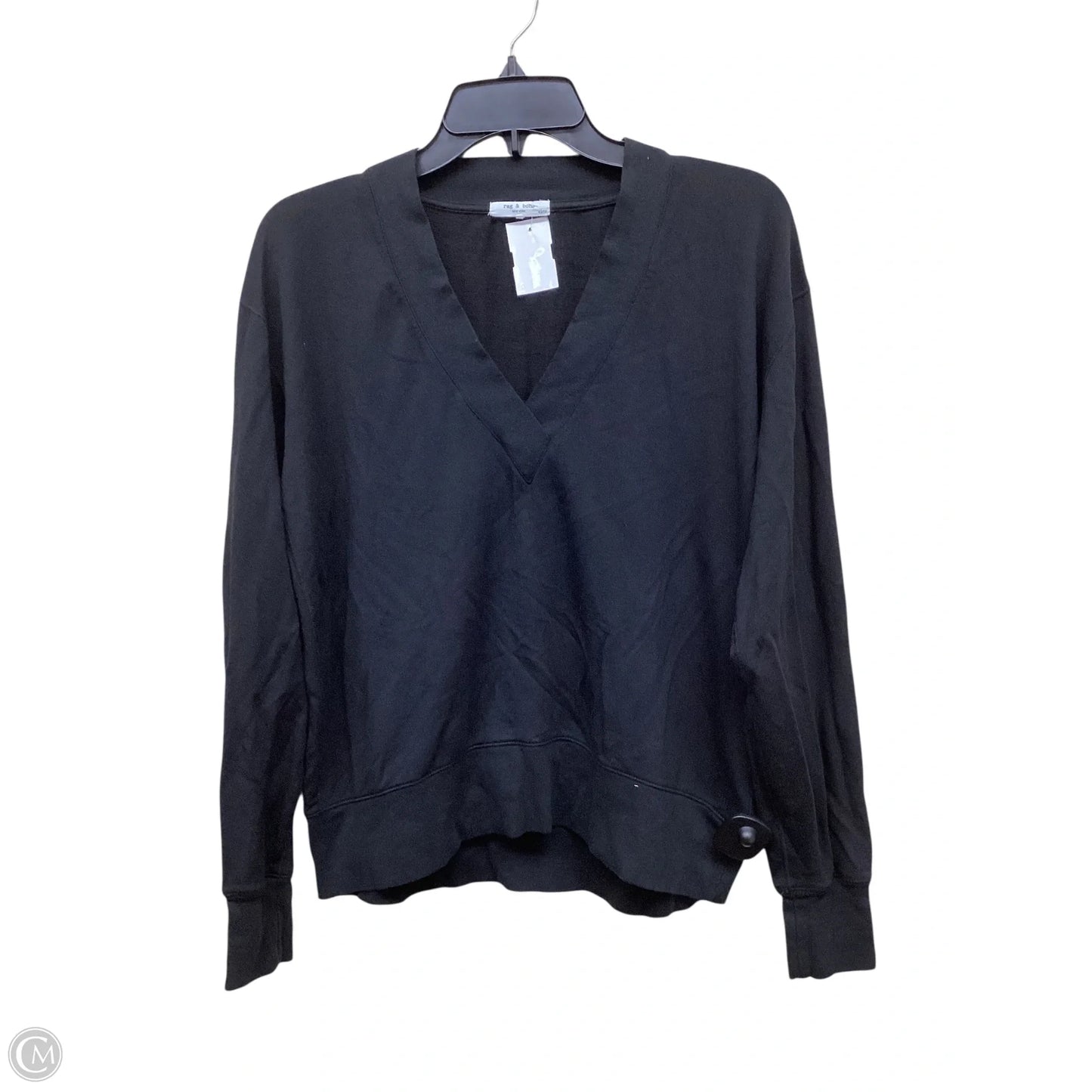 Top Long Sleeve By Rag And Bone In Black, Size: Xs