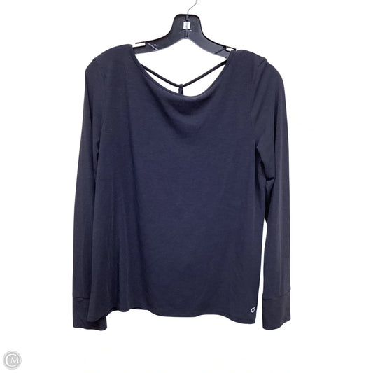 Athletic Top Long Sleeve Collar By Gapfit In Black