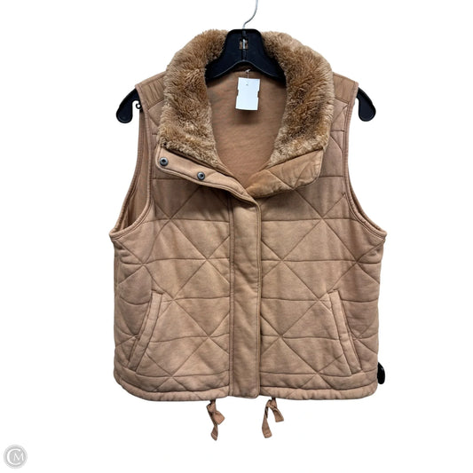Vest Puffer & Quilted By Calia In Brown, Size: M