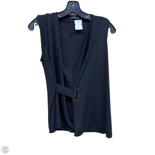 Top Sleeveless By Zara In Black, Size: S