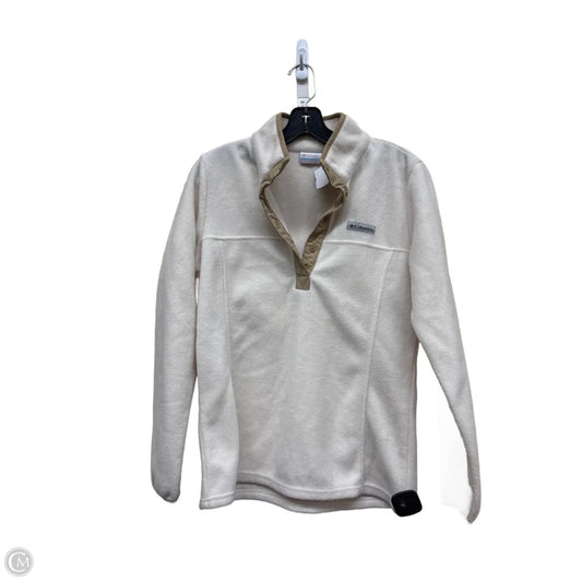 Jacket Fleece By Columbia In Tan & White, Size: S