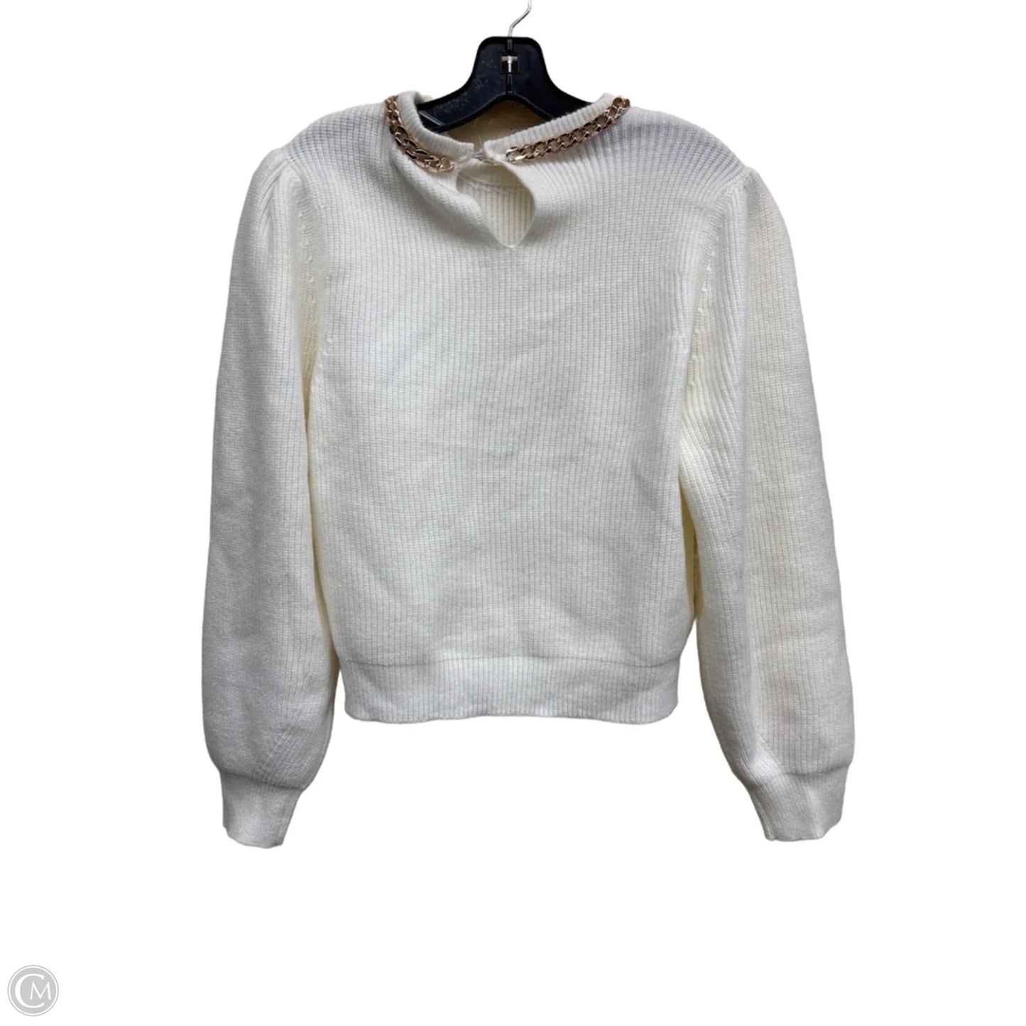 Sweater By Ann Taylor In White, Size: M