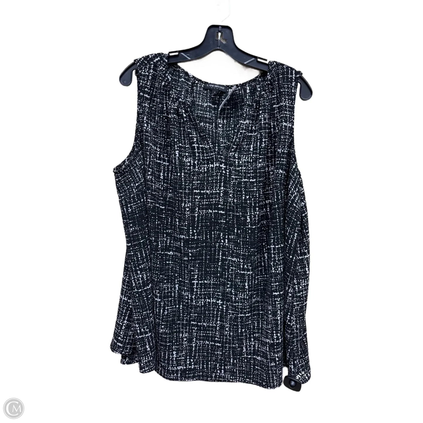 Top Sleeveless By Lane Bryant In Black & White, Size: 18