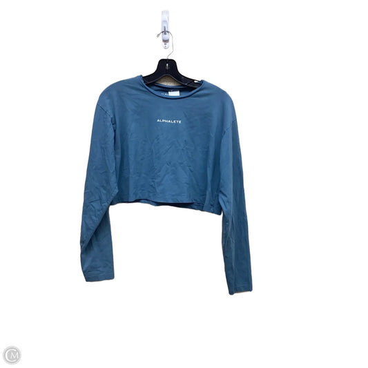 Athletic Top Long Sleeve Crewneck By Clothes Mentor In Blue, Size: M
