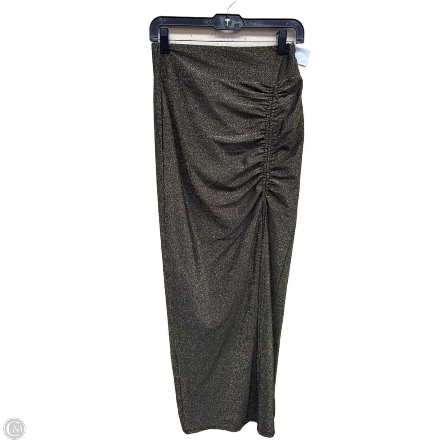 Skirt Maxi By Clothes Mentor In Gold, Size: M